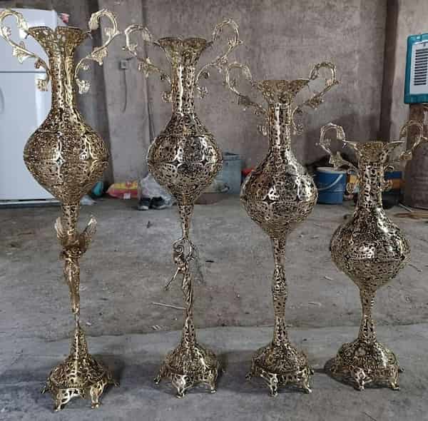 خرید گلدان برنزی بزرگ + قیمت فروش استثنایی